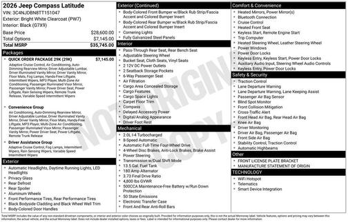 2026 Jeep Compass Latitude