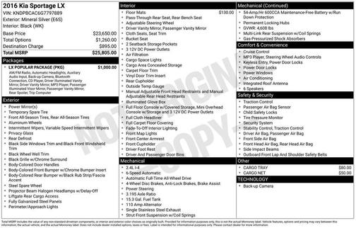 2016 Kia Sportage LX