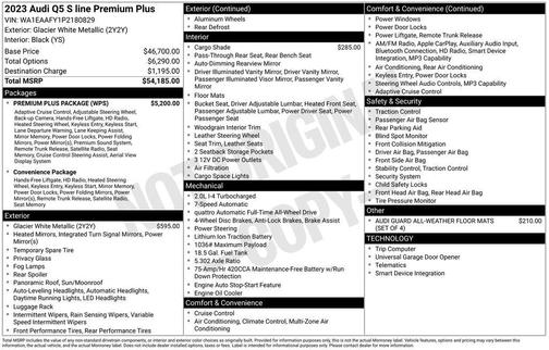 2023 Audi Q5 45 S line quattro Premium
