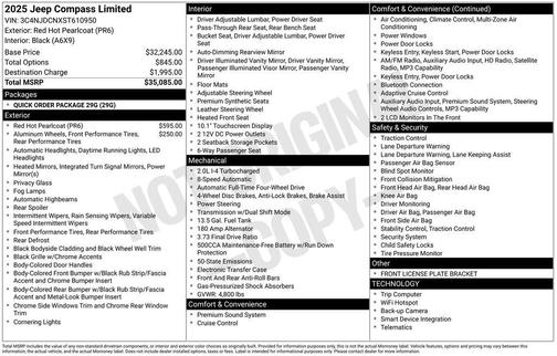 2025 Jeep Compass Limited