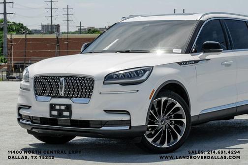 White Metallic 2022 Lincoln Aviator Reserve AWD