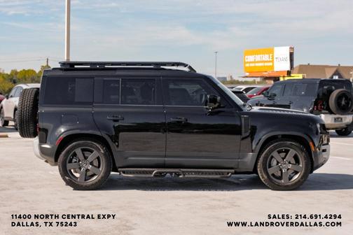 Santorini Black 2025 Land Rover Defender P300