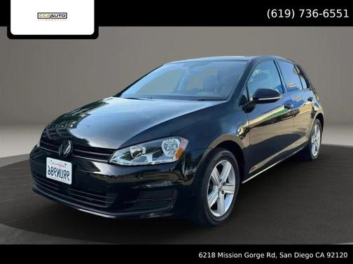 Black 2017 Volkswagen Golf TSI Wolfsburg Edition 4-Door