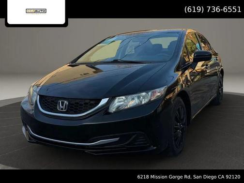 Crystal Black Pearl 2015 Honda Civic LX Sedan