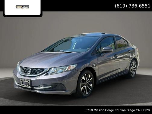 Gray 2014 Honda Civic EX