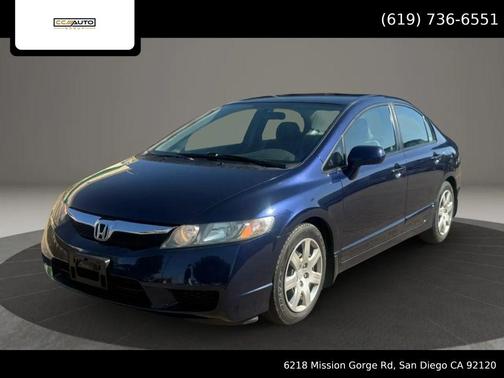 Blue 2009 Honda Civic LX