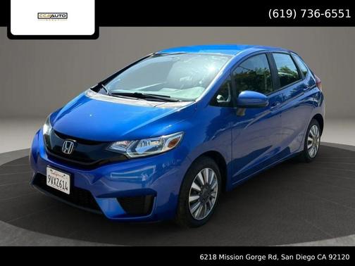 Aegean Blue Metallic 2015 Honda Fit LX