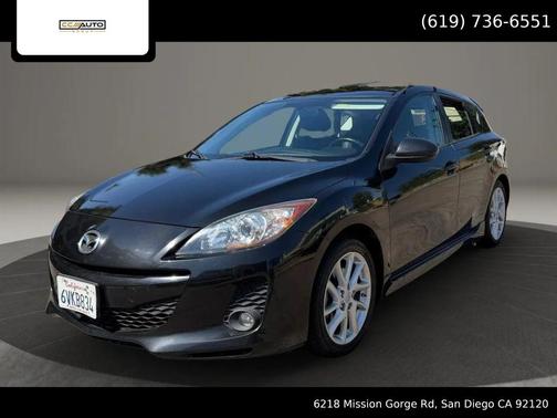 Black Mica 2012 Mazda Mazda3 s Touring