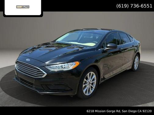 Black 2017 Ford Fusion SE