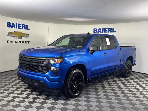 Glacier Blue Metallic 2023 Chevrolet Silverado 1500 Custom