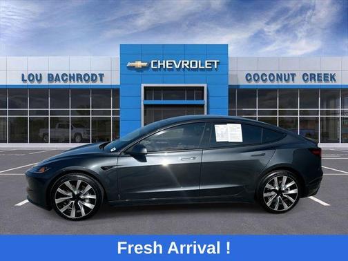 Gray 2025 Tesla Model 3 Long Range