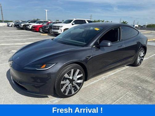 Gray 2025 Tesla Model 3 Long Range