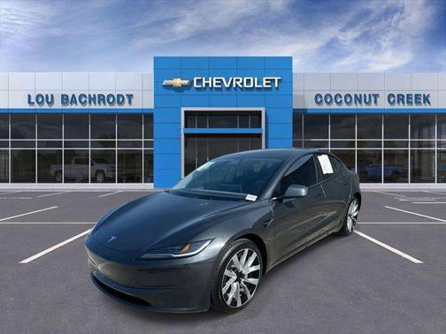 Gray 2025 Tesla Model 3 Long Range