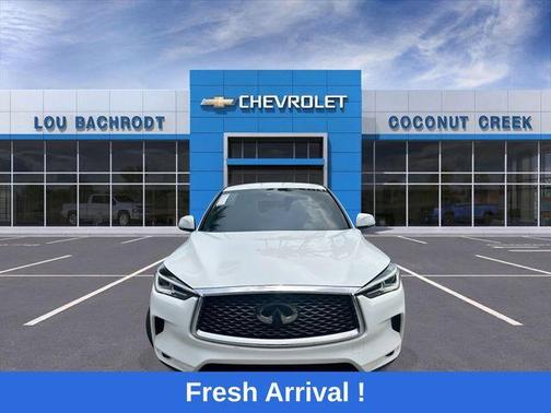 Lunar White 2021 INFINITI QX50 Pure