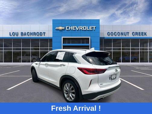 Lunar White 2021 INFINITI QX50 Pure