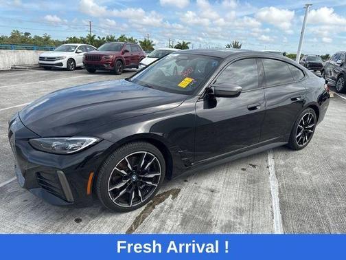 Black Sapphire Metallic 2023 BMW i4 Gran Coupe M50