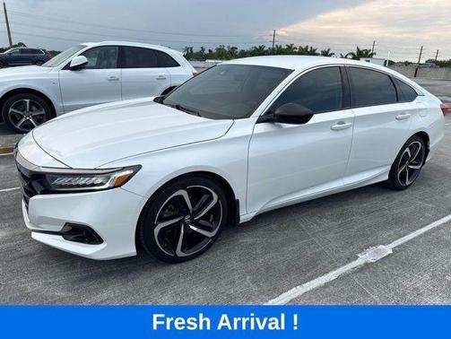 White 2021 Honda Accord Sport SE
