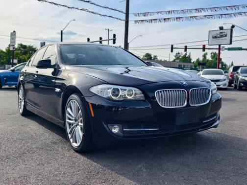 Black 2011 BMW 550 550i Sedan 4D