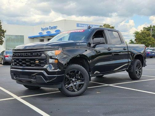 Black 2023 Chevrolet Silverado 1500 Custom