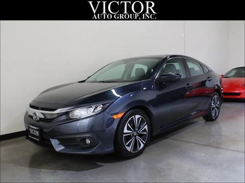 Blue 2018 Honda Civic EX-T