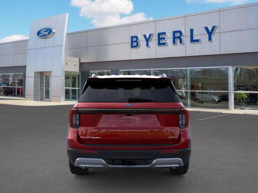 Rapid Red Metallic Tinted Clearcoat 2026 Ford Explorer Platinum