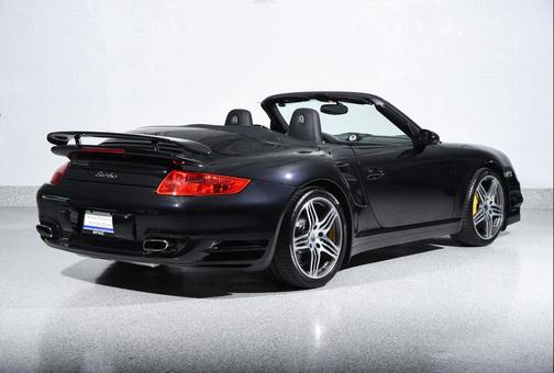 Basalt Black Metallic 2008 Porsche 911 Turbo Cabriolet