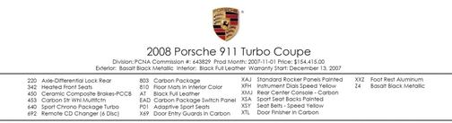 2008 Porsche 911 Turbo