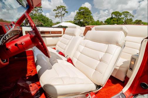 Red 1976 Cadillac Eldorado Convertible