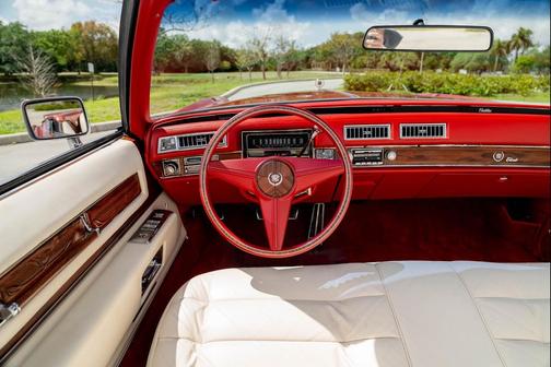 Red 1976 Cadillac Eldorado Convertible