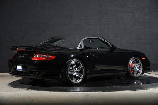 Black 2009 Porsche 911 Turbo Cabriolet