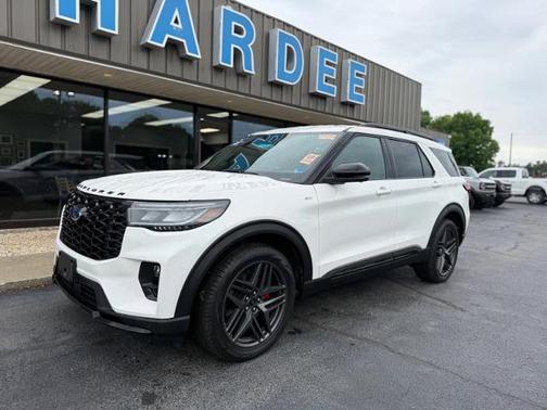 STAR WHITE MET TRI-COAT 2025 Ford Explorer ST-LINE
