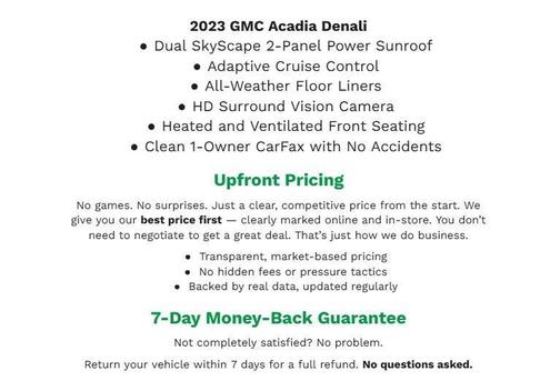 Volcanic Red Tintcoat 2023 GMC Acadia Denali