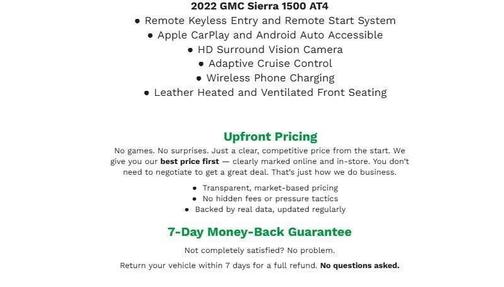 Summit White 2022 GMC Sierra 1500 AT4