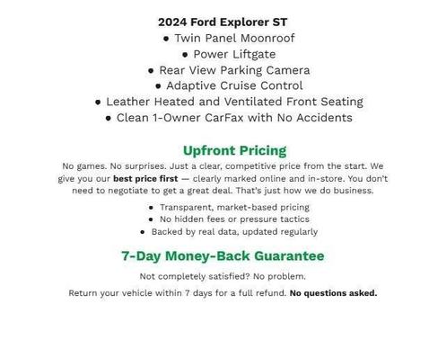 Agate Black Metallic 2024 Ford Explorer ST