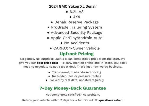 Onyx Black 2024 GMC Yukon XL Denali