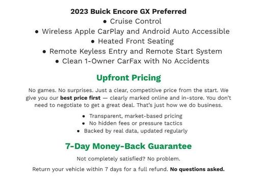 Sapphire Metallic 2023 Buick Encore GX Preferred