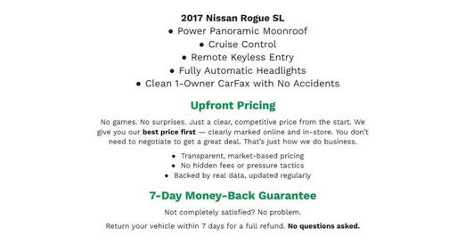 Magnetic Black 2017 Nissan Rogue SL
