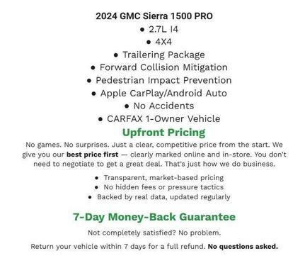 Onyx Black 2024 GMC Sierra 1500 Pro