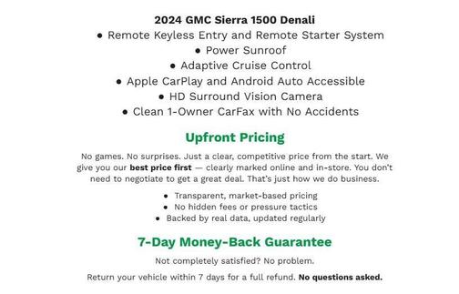 White Frost Tricoat 2024 GMC Sierra 1500 Denali