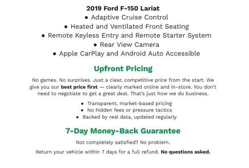 Oxford White 2019 Ford F-150 Lariat