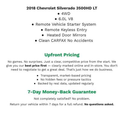 2018 Chevrolet Silverado 3500 LT