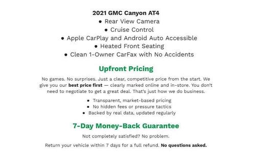 Summit White 2021 GMC Canyon AT4