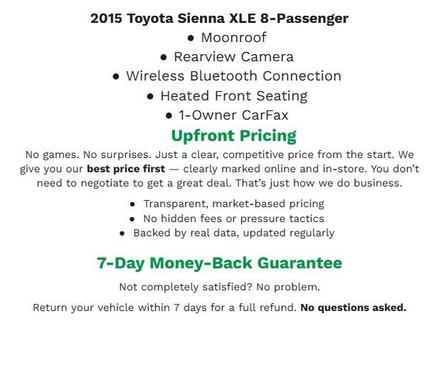 Predawn Gray Mica 2015 Toyota Sienna XLE