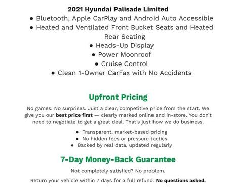 2021 Hyundai PALISADE Limited