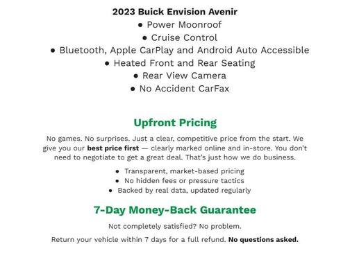 Ebony Twilight Metallic 2023 Buick Envision Avenir AWD