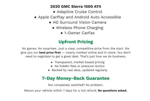 Summit White 2020 GMC Sierra 1500 AT4