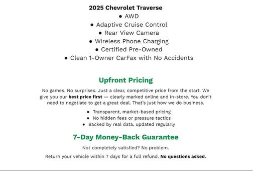 2025 Chevrolet Traverse LT