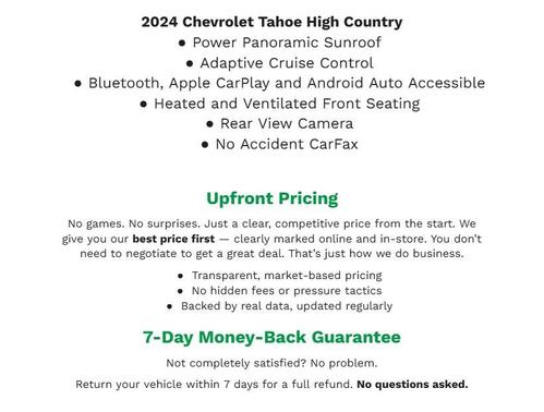 2024 Chevrolet Tahoe 4WD High Country