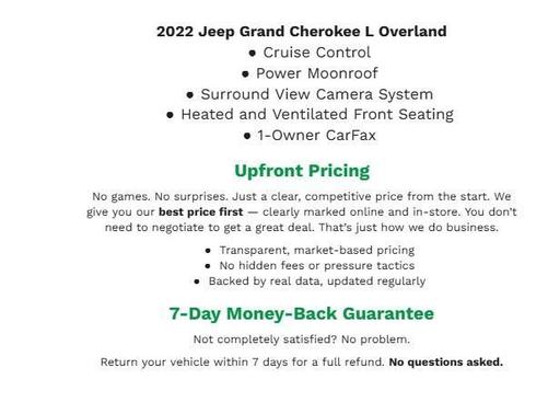 Rocky Mountain Pearlcoat 2022 Jeep Grand Cherokee L Overland