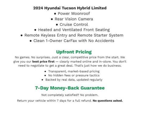 Black Pearl 2024 Hyundai TUCSON Hybrid Limited